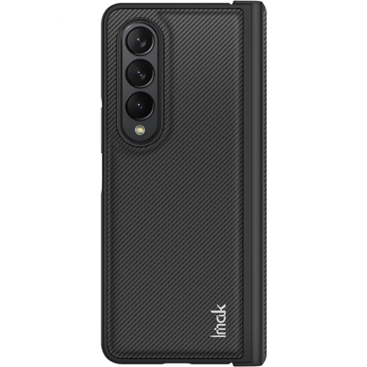 For Samsung Galaxy Z Fold4 5G IMAK Ruiyi Series Carbon Fiber PU + PC Phone Case(Black) - free shipping - PMC TechLife - Order now!