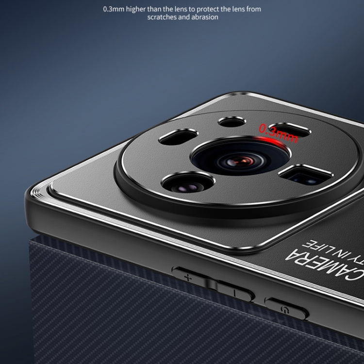 For Xiaomi 12/12S/12X Light and Shadow Series Frosted Metal Phone Case(Blue) - free shipping - PMC TechLife - Order now!