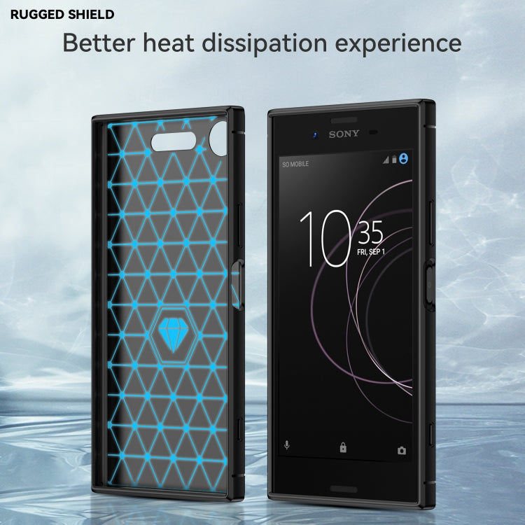 For Sony Xperia XZ1 Brushed Texture Carbon Fiber TPU Phone Case(Black) - free shipping - PMC TechLife - Order now!