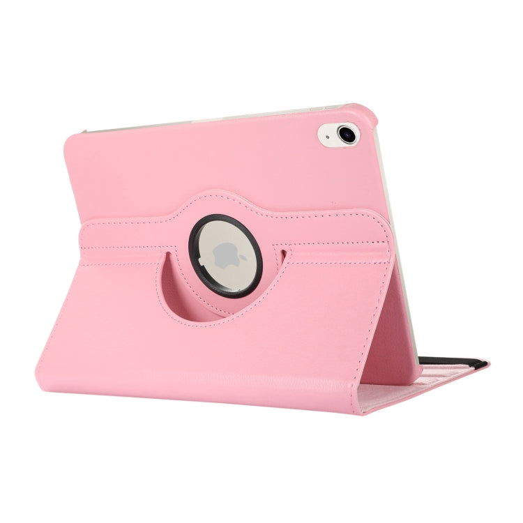For iPad 2025 / 2022 360 Degree Rotation Litchi Texture Flip Leather Tablet Case with Holder (Pink) - iPad 2025 / 2022 Cases by PMC TechLife | Online Shopping South Africa | PMC TechLife | Buy Now Pay Later Mobicred