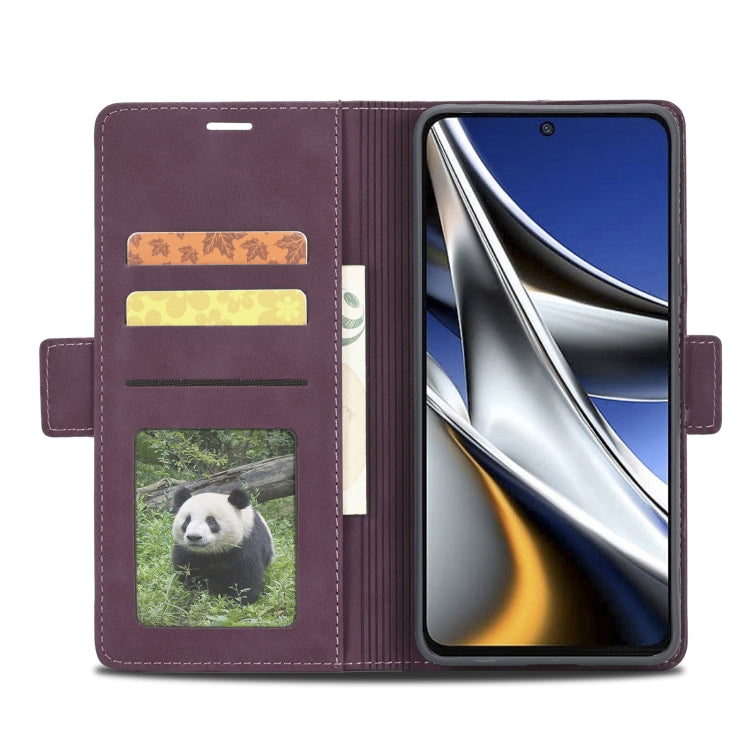 For Xiaomi Poco M4 Pro 4G Forwenw Dual-side Buckle Leather Phone Case(Wine Red) - free shipping - PMC TechLife - Order now!