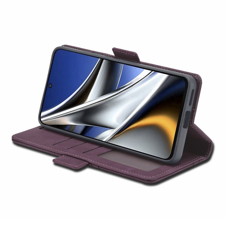 For Xiaomi Poco M4 Pro 4G Forwenw Dual-side Buckle Leather Phone Case(Wine Red) - free shipping - PMC TechLife - Order now!