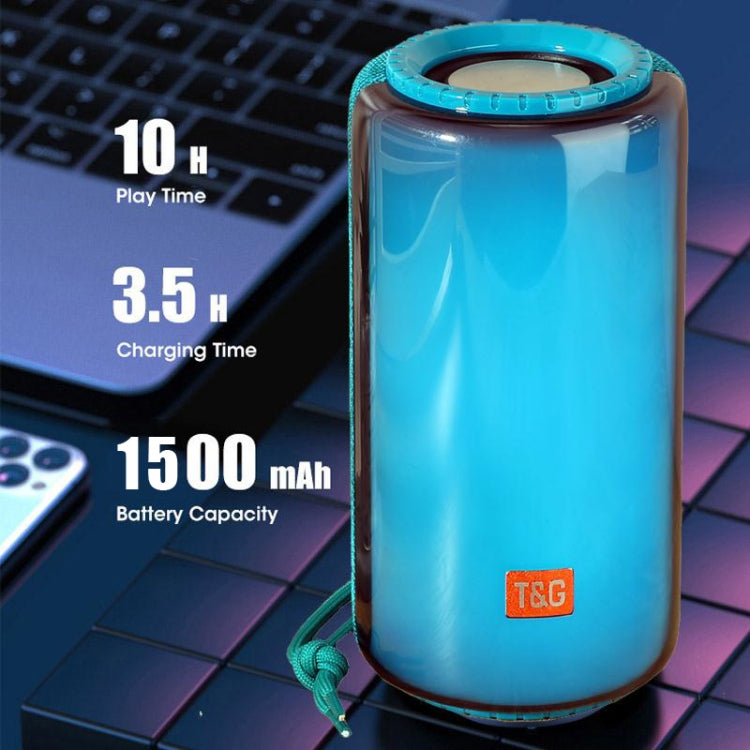 T&G TG639 10W Portable LED Light TWS Wireless Bluetooth Speaker(Light Blue) - Mini Speaker by T&G | Online Shopping South Africa | PMC TechLife | Buy Now Pay Later Mobicred