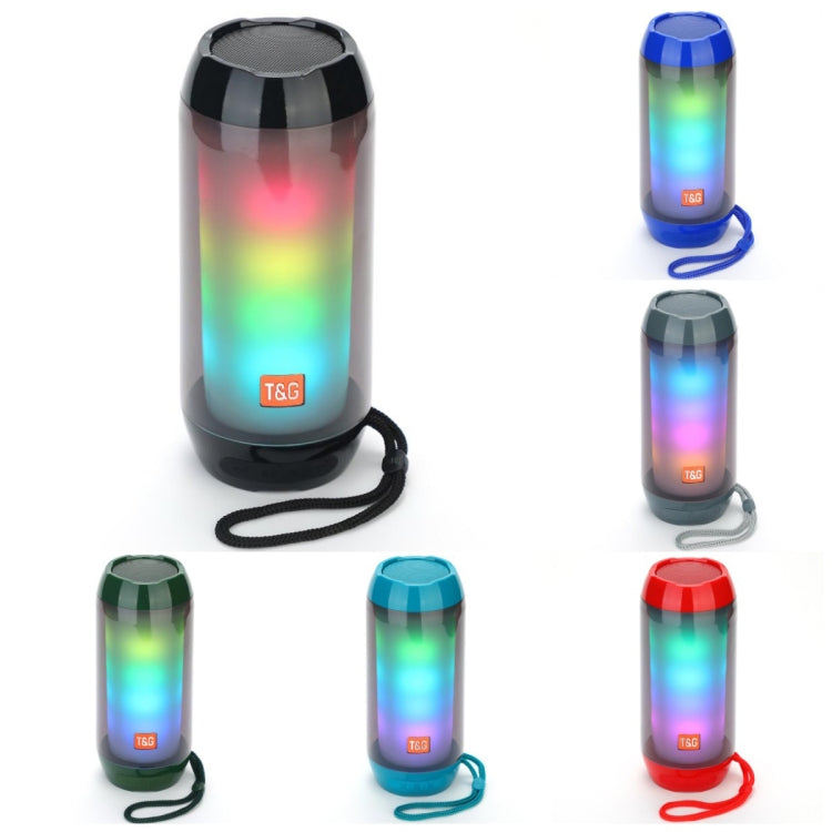 T&G TG643 Portable LED Light Waterproof Subwoofer Wireless Bluetooth Speaker(Blue) - Waterproof Speaker by T&G | Online Shopping South Africa | PMC TechLife | Buy Now Pay Later Mobicred