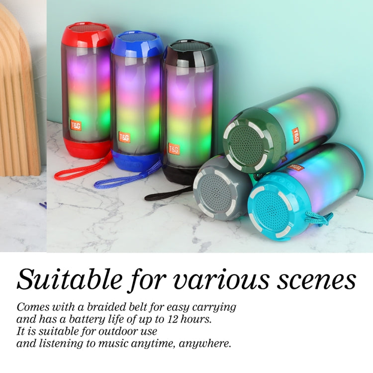 T&G TG643 Portable LED Light Waterproof Subwoofer Wireless Bluetooth Speaker(Red) - Waterproof Speaker by T&G | Online Shopping South Africa | PMC TechLife | Buy Now Pay Later Mobicred
