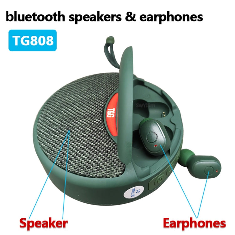 T&G TG808 2 in 1 Mini Wireless Bluetooth Speaker Wireless Headphones(Blue) - Mini Speaker by T&G | Online Shopping South Africa | PMC TechLife | Buy Now Pay Later Mobicred