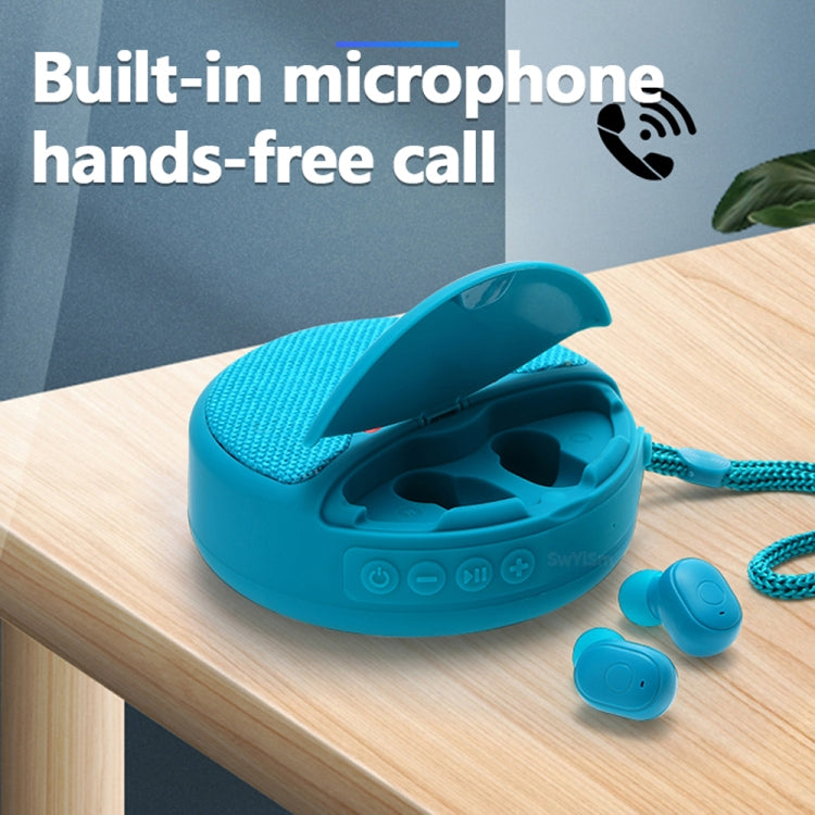 T&G TG808 2 in 1 Mini Wireless Bluetooth Speaker Wireless Headphones(Green) - Mini Speaker by T&G | Online Shopping South Africa | PMC TechLife | Buy Now Pay Later Mobicred