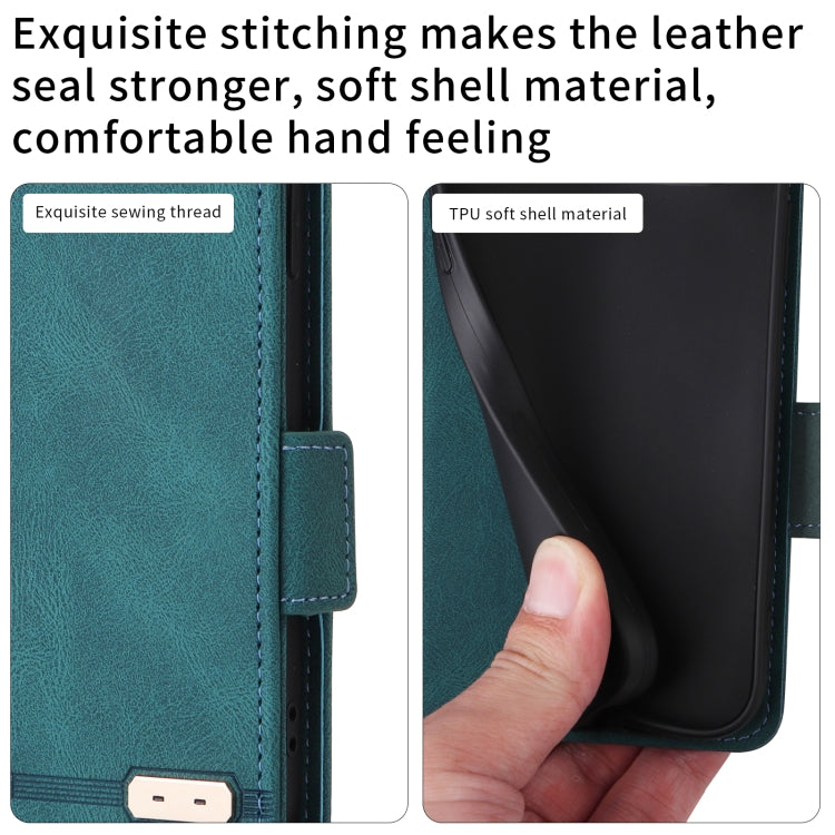 For Samsung Galaxy Z Fold4 Magnetic Clasp Flip Leather Phone Case(Green) - Galaxy Z Fold4 5G Cases by PMC TechLife | Online Shopping South Africa | PMC TechLife | Buy Now Pay Later Mobicred