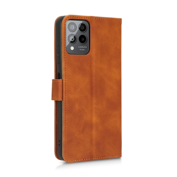 For T-Mobile Revvl 6 Pro 5G Skin Feel Magnetic Flip Leather Phone Case(Brown) - free shipping - PMC TechLife - Order now!