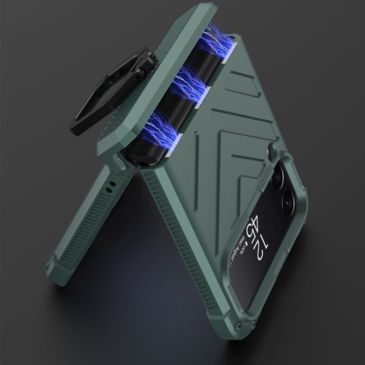 For Samsung Galaxy Z Flip4 GKK Sliding Camshield Magnetic Armor Flip Phone Case with Ring Holder(Sweet Pink) - free shipping - PMC TechLife - Order now!