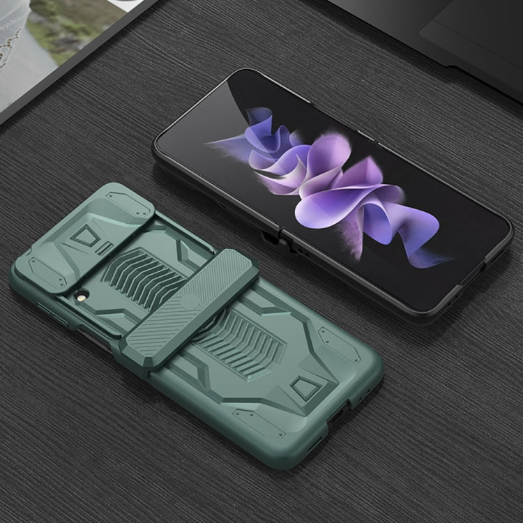 For Samsung Galaxy Z Flip4 GKK Sliding Camshield Magnetic Armor Flip Phone Case(Black) - free shipping - PMC TechLife - Order now!