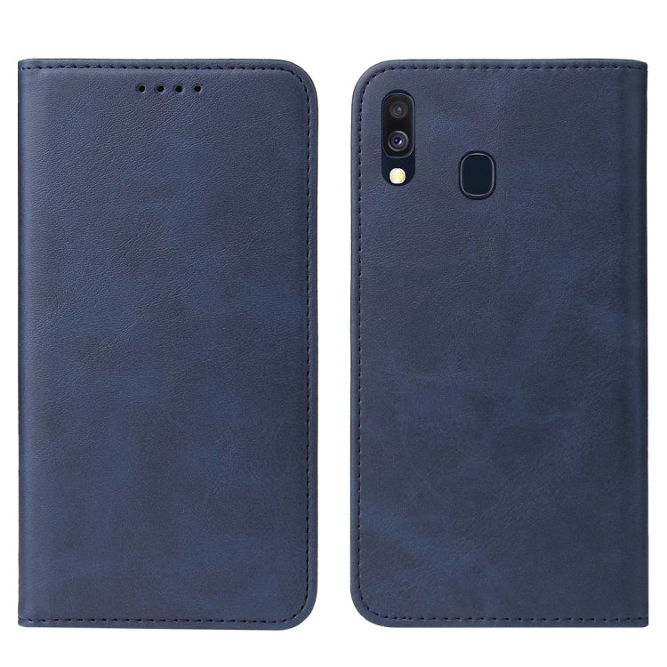 For Samsung Galaxy A40 Magnetic Closure Leather Phone Case(Blue) - free shipping - PMC TechLife - Order now!