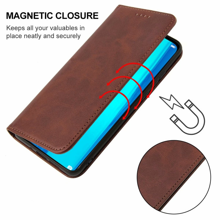 For Huawei Y9 2019 Magnetic Closure Leather Phone Case(Brown) - Huawei Cases by PMC TechLife | Online Shopping South Africa | PMC TechLife | Buy Now Pay Later Mobicred