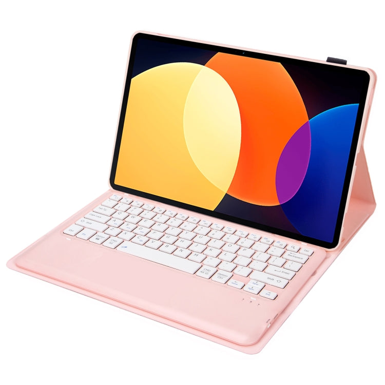 A0N4 Detachable Sheep Pattern TPU Bluetooth Keyboard Tablet Leather Case For Xiaomi Pad 5 Pro 12.4(Pink) - Mi Pad 5 Pro 12.4 Case by PMC TechLife | Online Shopping South Africa | PMC TechLife