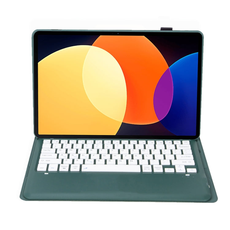 A0N4 Detachable Sheep Pattern TPU Bluetooth Keyboard Tablet Leather Case For Xiaomi Pad 5 Pro 12.4(Dark Green) - free shipping - PMC TechLife - Order now!