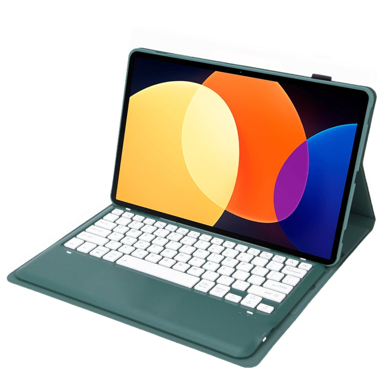 A0N4 Detachable Sheep Pattern TPU Bluetooth Keyboard Tablet Leather Case For Xiaomi Pad 5 Pro 12.4(Dark Green) - free shipping - PMC TechLife - Order now!