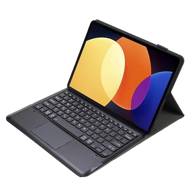 A0N4-A Detachable Sheep Pattern TPU Bluetooth Keyboard Tablet Leather Case with Touchpad For Xiaomi Pad 5 Pro 12.4(Black) - Mi Pad 5 Pro 12.4 Case by PMC TechLife | Online Shopping South Africa | PMC TechLife