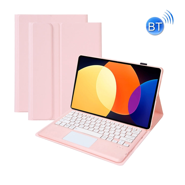 A0N4-A Detachable Sheep Pattern TPU Bluetooth Keyboard Tablet Leather Case with Touchpad For Xiaomi Pad 5 Pro 12.4(Pink) - Mi Pad 5 Pro 12.4 Case by PMC TechLife | Online Shopping South Africa | PMC TechLife