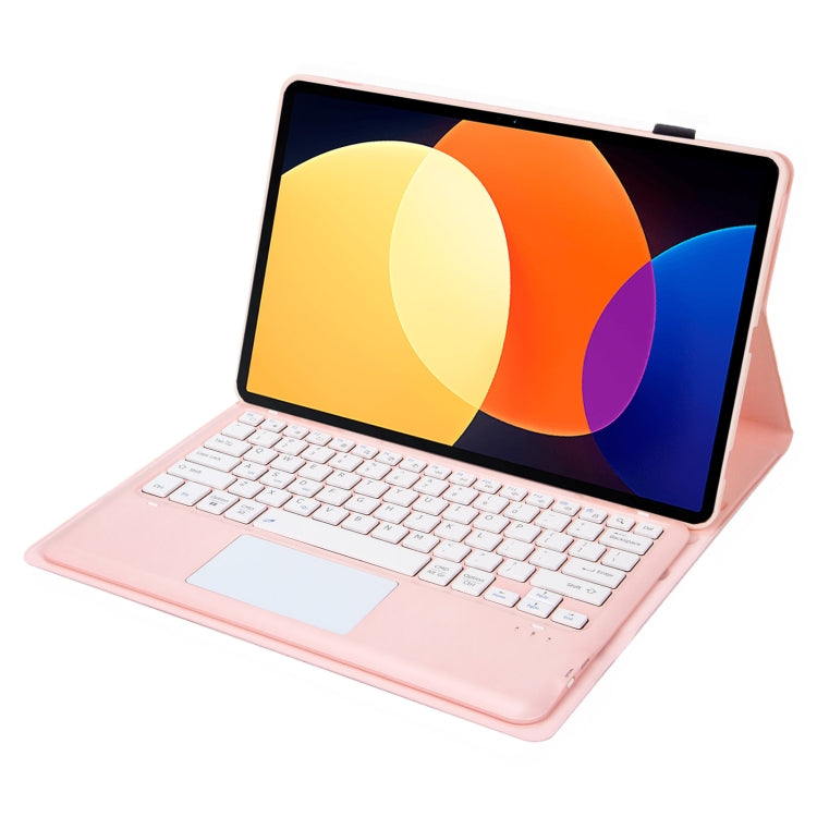 A0N4-A Detachable Sheep Pattern TPU Bluetooth Keyboard Tablet Leather Case with Touchpad For Xiaomi Pad 5 Pro 12.4(Pink) - Mi Pad 5 Pro 12.4 Case by PMC TechLife | Online Shopping South Africa | PMC TechLife