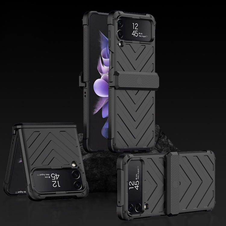 For Samsung Galaxy Z Flip4 GKK Magnetic Folding Swivel Armored Phone Case with Hinges(Black) - free shipping - PMC TechLife - Order now!