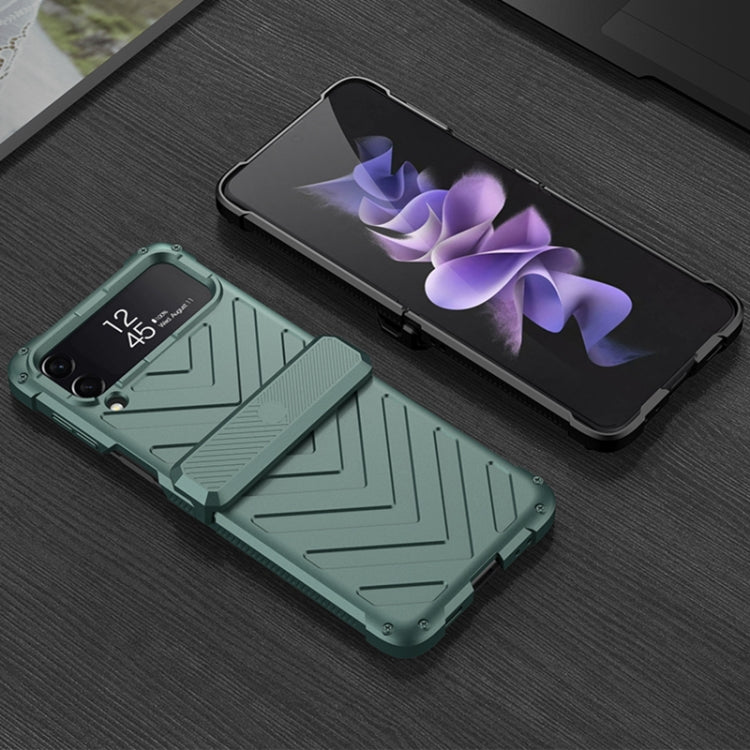 For Samsung Galaxy Z Flip4 GKK Magnetic Folding Swivel Armored Phone Case with Hinges(Forest Green) - free shipping - PMC TechLife - Order now!