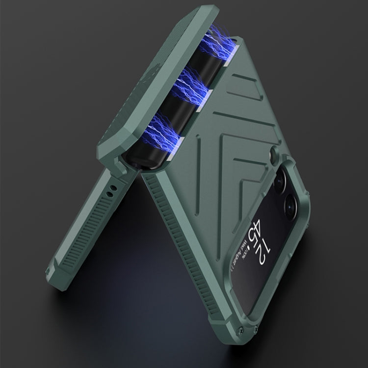 For Samsung Galaxy Z Flip4 GKK Magnetic Folding Swivel Armored Phone Case with Hinges(Sweet Pink) - free shipping - PMC TechLife - Order now!