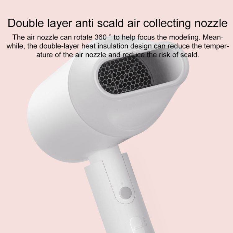 Original Xiaomi Mijia H100 Negative Ion Portable Electric Hair Dryer, US Plug(Pink) - Hair Dryers & Accessories by Xiaomi | Online Shopping South Africa | PMC TechLife | Buy Now Pay Later Mobicred