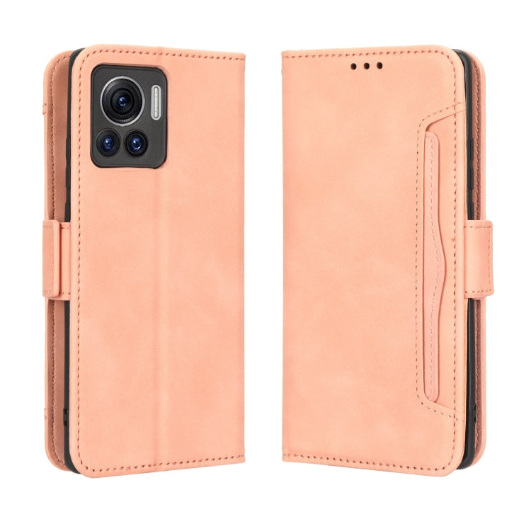 For Motorola Moto X30 Pro 5G / Edge 30 Ultra Skin Feel Calf Texture Card Slots Leather Phone Case(Pink) - free shipping - PMC TechLife - Order now!