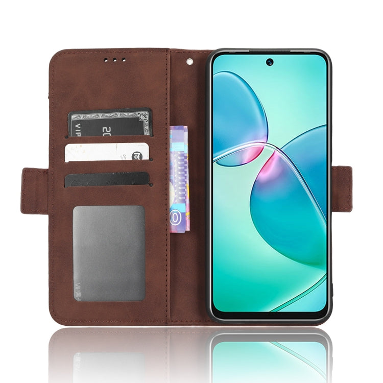For Infinix Note 12i Skin Feel Calf Texture Card Slots Leather Phone Case(Brown) - free shipping - PMC TechLife - Order now!