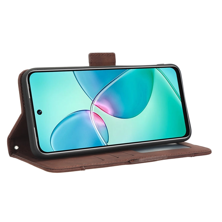 For Infinix Note 12i Skin Feel Calf Texture Card Slots Leather Phone Case(Brown) - free shipping - PMC TechLife - Order now!