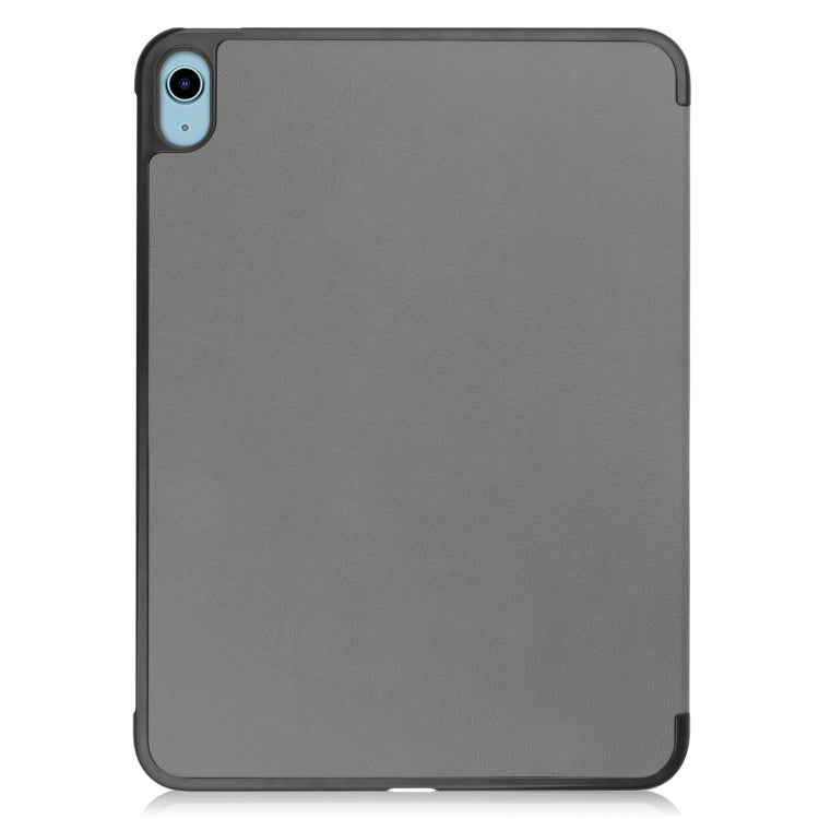 Solid Color Custer Texture Leather Tablet Case For iPad 10th Gen 10.9 2022 / 2025 (Gray) - iPad 2025 / 2022 Cases by PMC TechLife | Online Shopping South Africa | PMC TechLife | Buy Now Pay Later Mobicred