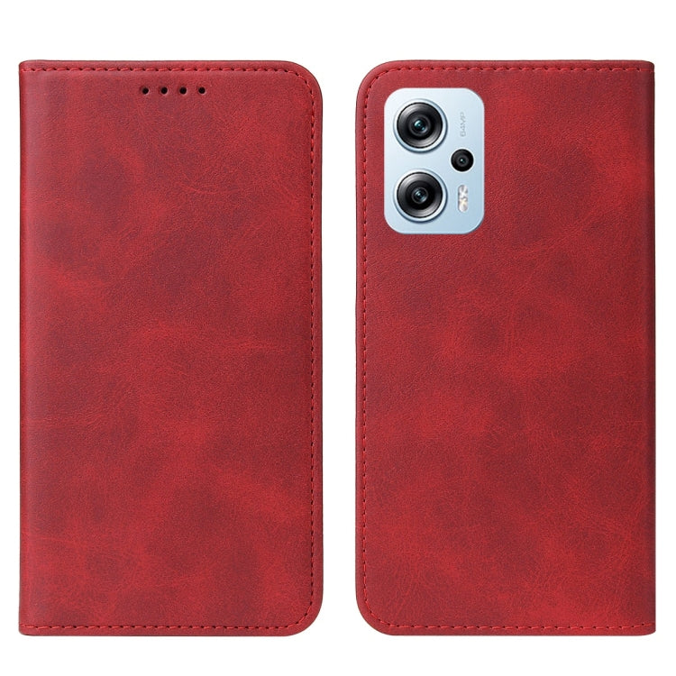 For Xiaomi Poco X4 GT Magnetic Closure Leather Phone Case(Red) - free shipping - PMC TechLife - Order now!