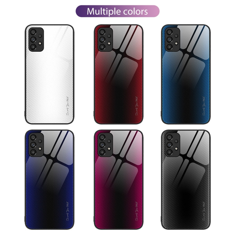 For Samsung Galaxy A53 5G Texture Gradient Glass TPU Phone Case(White) - free shipping - PMC TechLife - Order now!