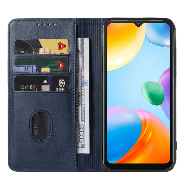 For Xiaomi Redmi 10C Magnetic Closure Leather Phone Case(Blue) - free shipping - PMC TechLife - Order now!
