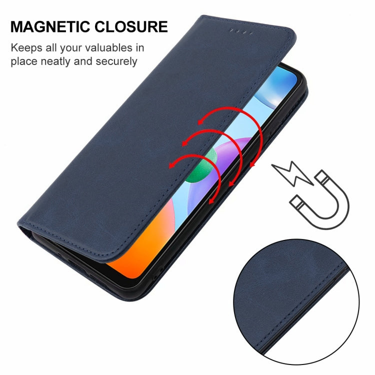 For Xiaomi Redmi 10C Magnetic Closure Leather Phone Case(Blue) - free shipping - PMC TechLife - Order now!