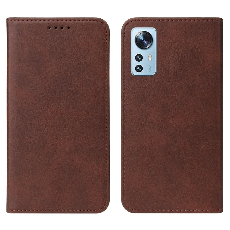 For Xiaomi 12X Magnetic Closure Leather Phone Case(Brown) - free shipping - PMC TechLife - Order now!