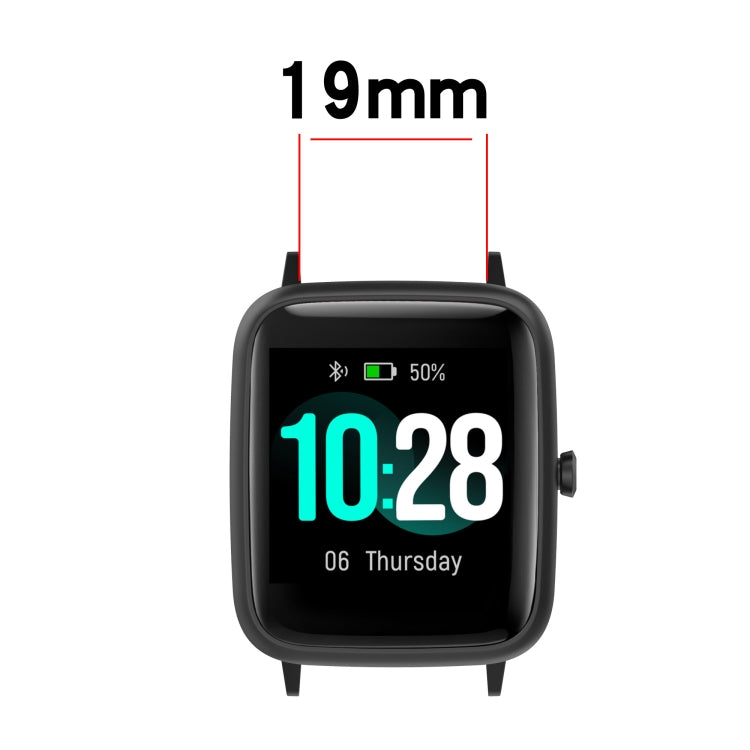 For Xiaomi Haylou Solar LS01 19mm Cross Textured Silicone Watch Band(Pine Green) - free shipping - PMC TechLife - Order now!