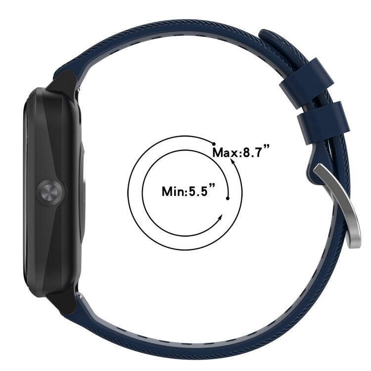 For Xiaomi Haylou Solar LS01 19mm Cross Textured Silicone Watch Band(Purple) - free shipping - PMC TechLife - Order now!