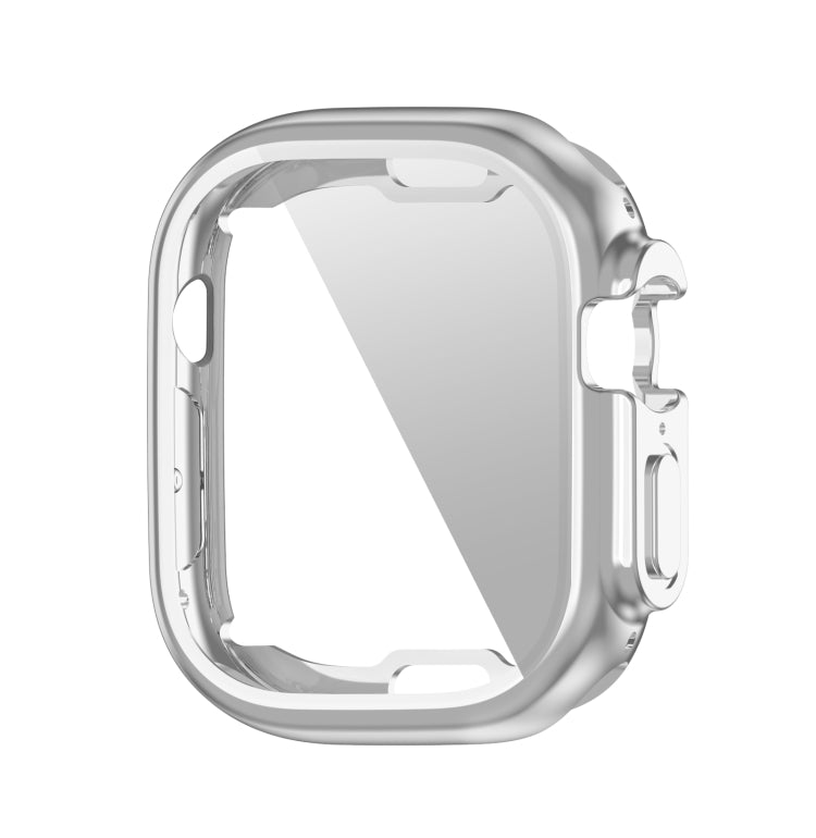 PET Film TPU Watch Case For Apple Watch Ultra 49mm / Ultra 2 49mm(Silver) - Watch Cases by PMC TechLife | Online Shopping South Africa | PMC TechLife | Buy Now Pay Later Mobicred