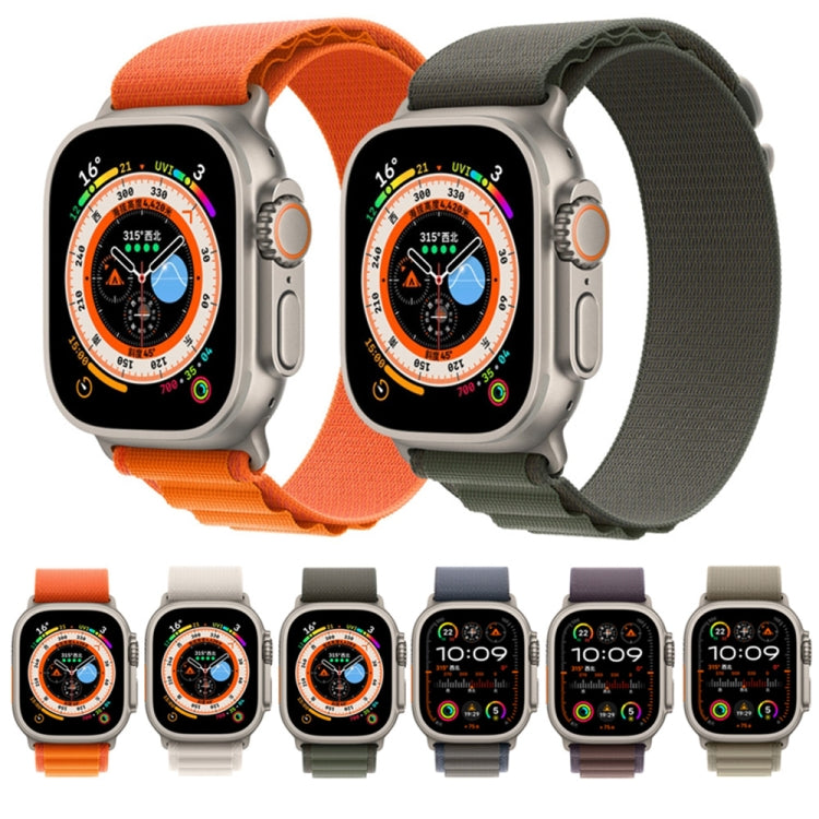 Nylon Loop Watch Band For Apple Watch 46mm / 49mm / 45mm / 44mm(Starlight) - Watch Bands by PMC TechLife | Online Shopping South Africa | PMC TechLife | Buy Now Pay Later Mobicred