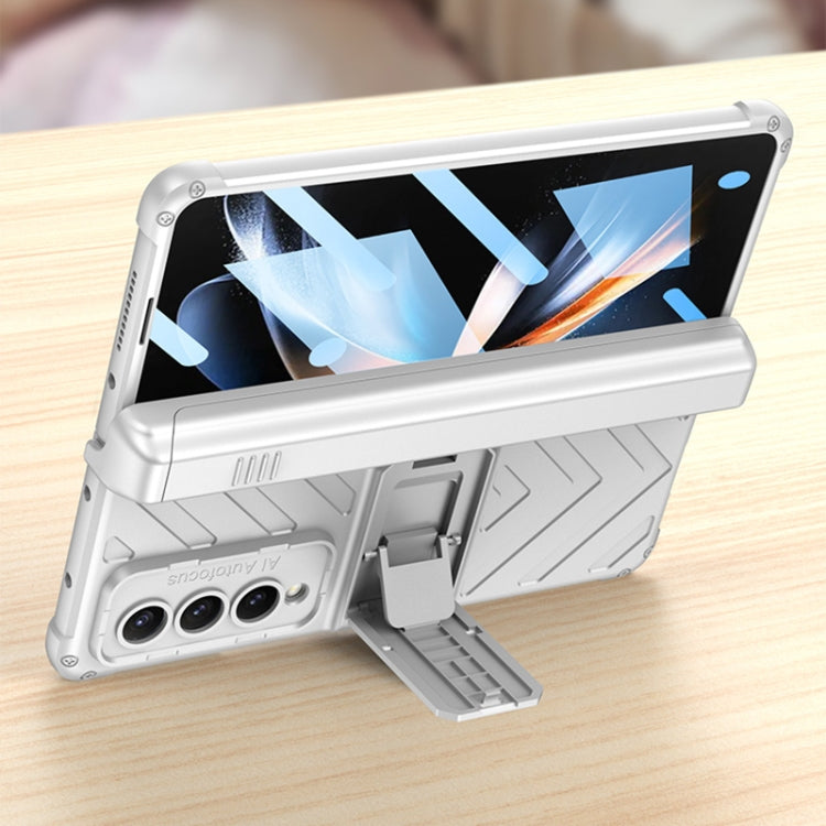 For Samsung Galaxy Z Fold4 GKK Integrated Magnetic Armor Flip Phone Case With Pen Box(Dark Green) - free shipping - PMC TechLife - Order now!