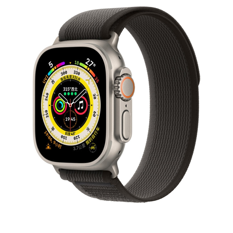Nylon Watch Band For Apple Watch 46mm / 49mm / 45mm / 44mm(Black) - Watch Bands by PMC TechLife | Online Shopping South Africa | PMC TechLife | Buy Now Pay Later Mobicred
