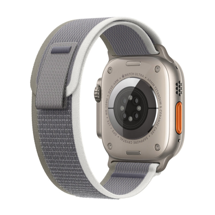 Nylon Watch Band For Apple Watch 46mm / 49mm / 45mm / 44mm (Grey Green) - Watch Bands by PMC TechLife | Online Shopping South Africa | PMC TechLife | Buy Now Pay Later Mobicred