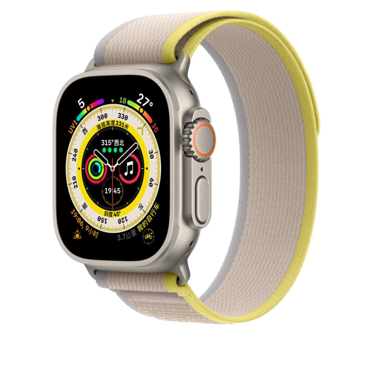 Nylon Watch Band For Apple Watch 42mm / 41mm / 40mm / 38mm(Beige) - Watch Bands by PMC TechLife | Online Shopping South Africa | PMC TechLife | Buy Now Pay Later Mobicred