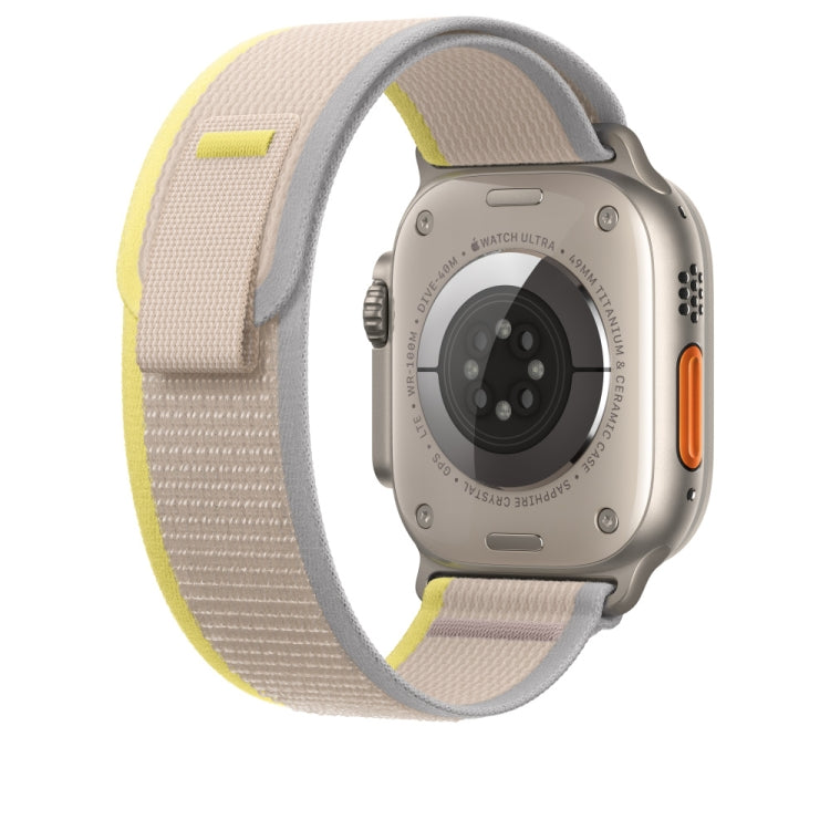 Nylon Watch Band For Apple Watch 42mm / 41mm / 40mm / 38mm(Beige) - Watch Bands by PMC TechLife | Online Shopping South Africa | PMC TechLife | Buy Now Pay Later Mobicred