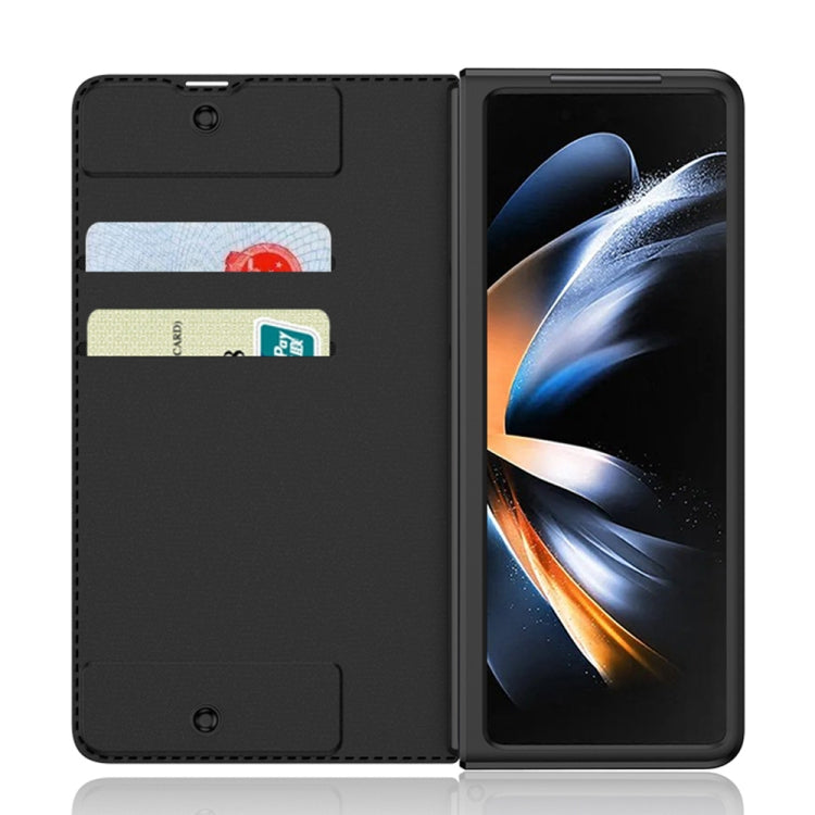 For Samsung Galaxy Z Fold4 GKK Armor Flip Leather Phone Case with Pen Slots(Brown) - Galaxy Z Fold4 5G Cases by GKK | Online Shopping South Africa | PMC TechLife | Buy Now Pay Later Mobicred