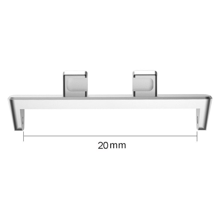 For OPPO Watch3 42mm 1 Pair 20mm Metal Watch Band Connector(Black) -  by PMC TechLife | Online Shopping South Africa | PMC TechLife