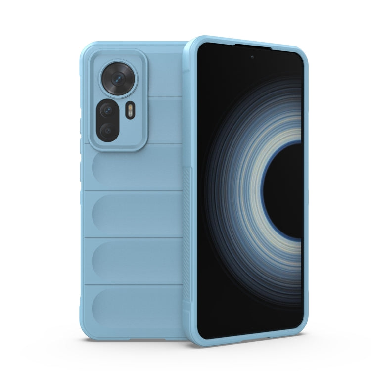 For Xiaomi Redmi K50 Ultra / Xiaomi 12T Magic Shield TPU + Flannel Phone Case(Light Blue) - free shipping - PMC TechLife - Order now!