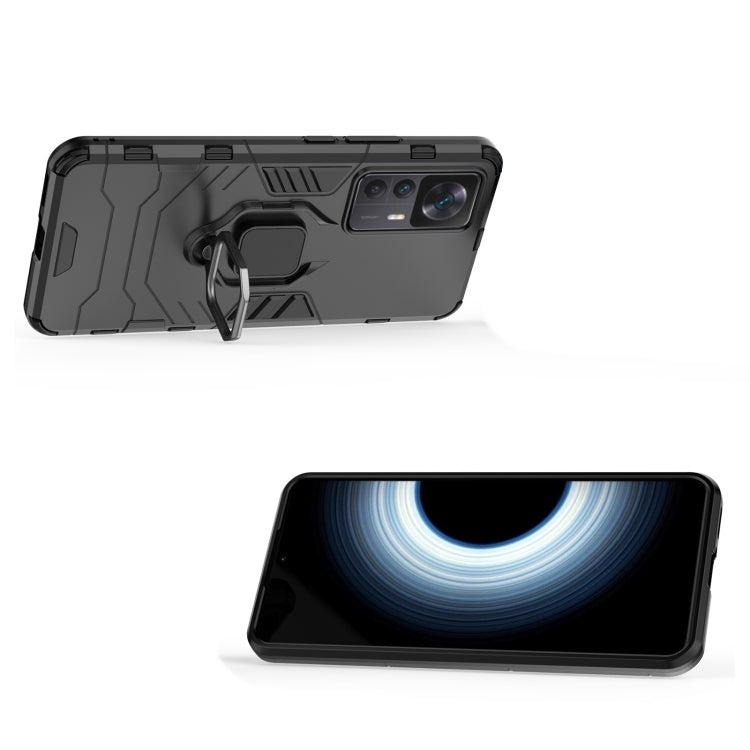 For Xiaomi Redmi K50 Ultra / Xiaomi 12T Magnetic Ring Holder PC + TPU Phone Case(Black) - free shipping - PMC TechLife - Order now!
