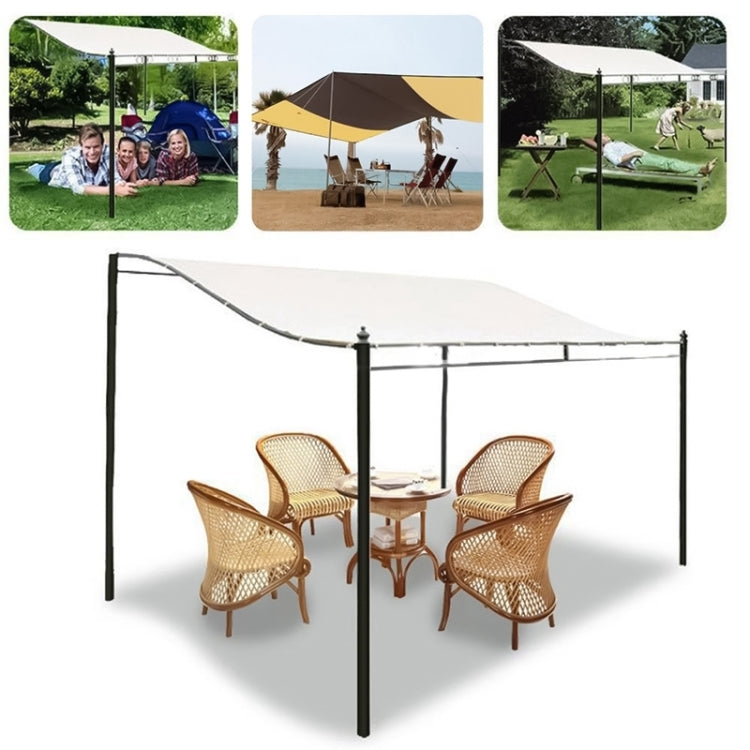 Garden Patio Awning Canopy Waterproof Shade Cloth, Size:3X2.6m(Beige) - Others by PMC TechLife | Online Shopping South Africa | PMC TechLife | Buy Now Pay Later Mobicred